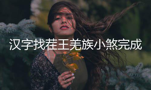 么过找茬族小汉字王羌成歌曲怎煞完